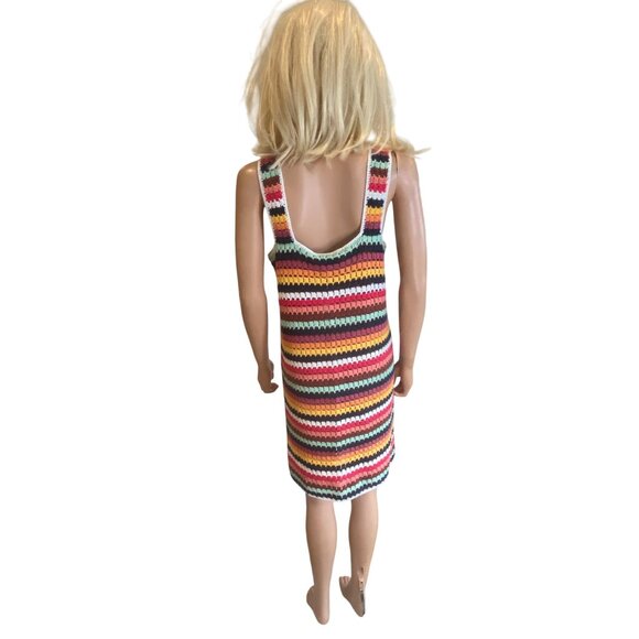 NWT Marine Layer Fiona Crochet Dress Multi Stripe L Hard to Find MSRP$228 - Picture 5 of 17
